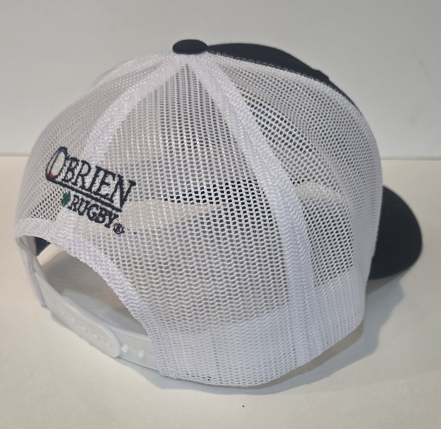 RUGBYTOWN USA TRUCKER HAT - BLACK/ WHITE