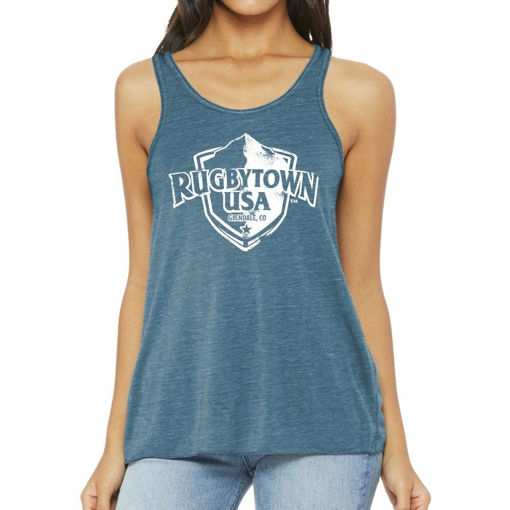 RUGBYTOWN USA LADIES RACERBACK TANK