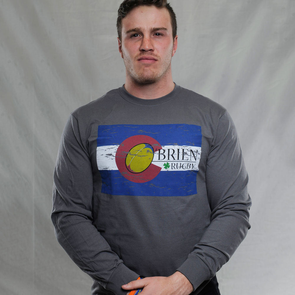 O'BRIEN RUGBY COLORADO FLAG T-SHIRT (Long Sleeve)