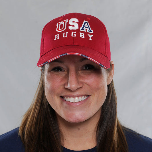 USA RUGBY HAT - RED