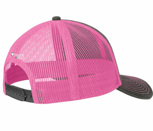 RUGBY COLORADO TRUCKER HAT-GREY/PINK
