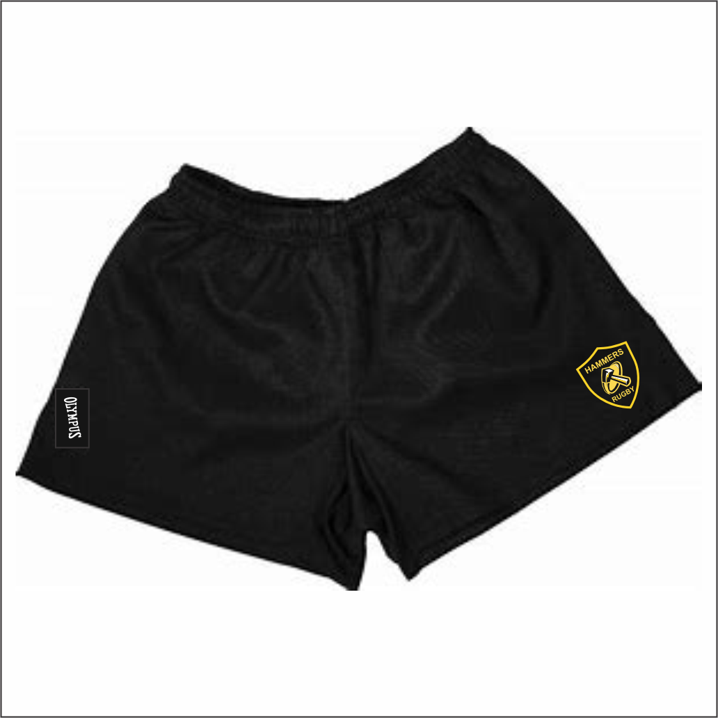 HAMMERS RUGBY SHORTS (EMBRIODERED)