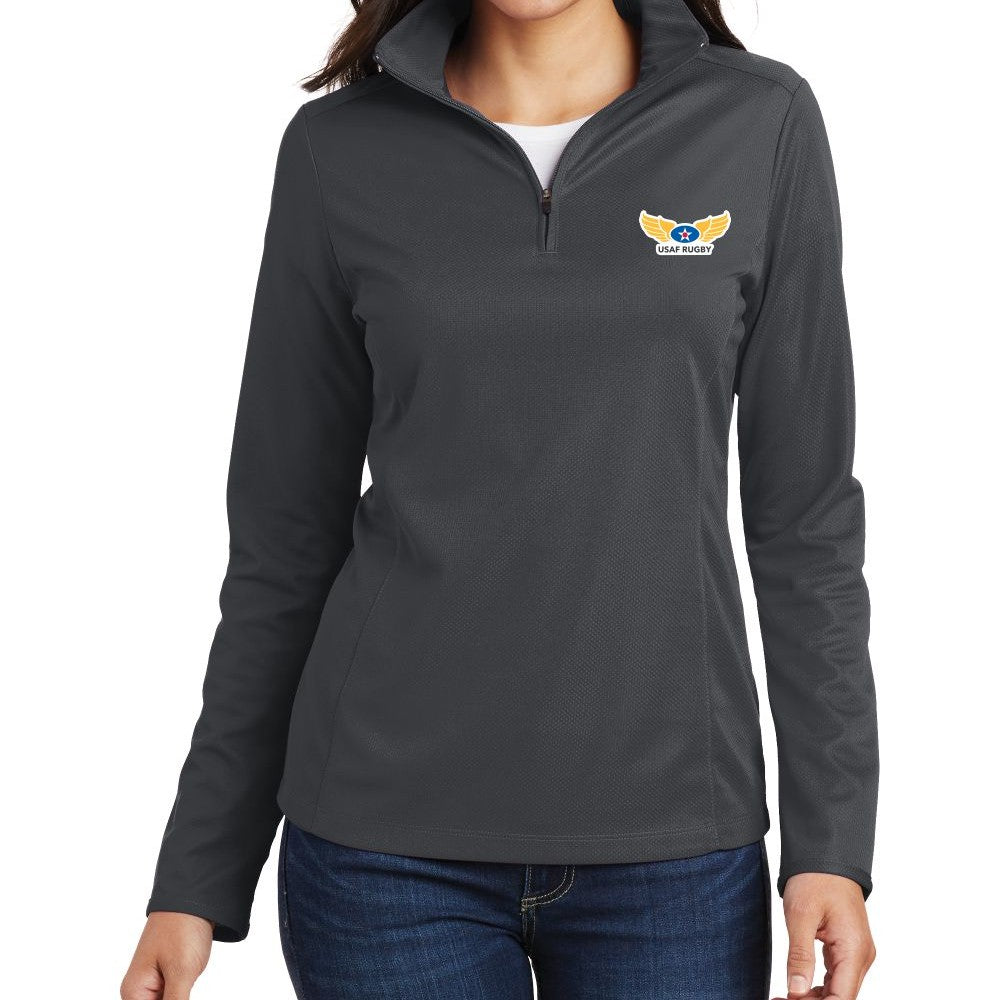 AIR FORCE RUGBY LADIES 1/4 ZIP