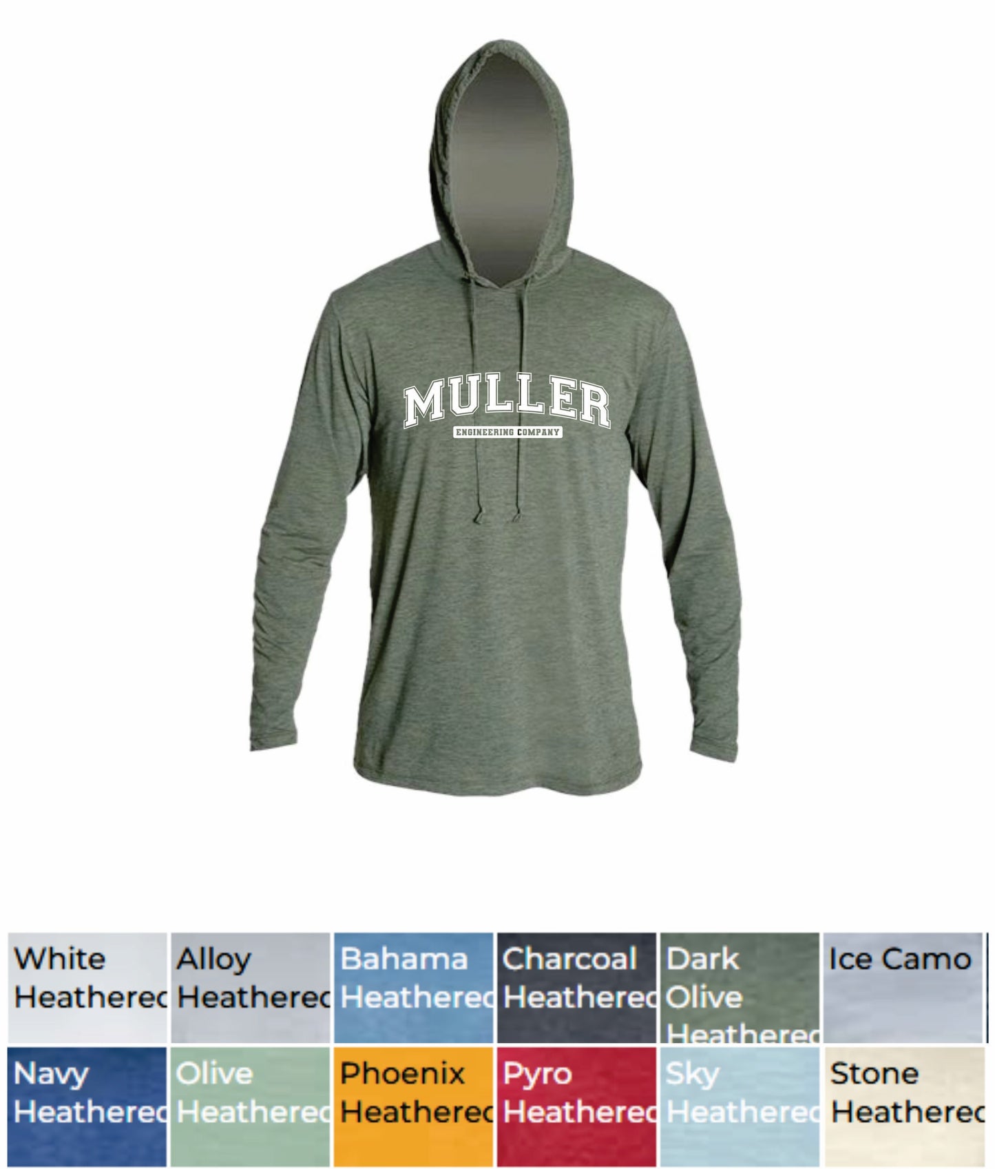MULLER HOODED LONG SLEEVE T-SHIRT