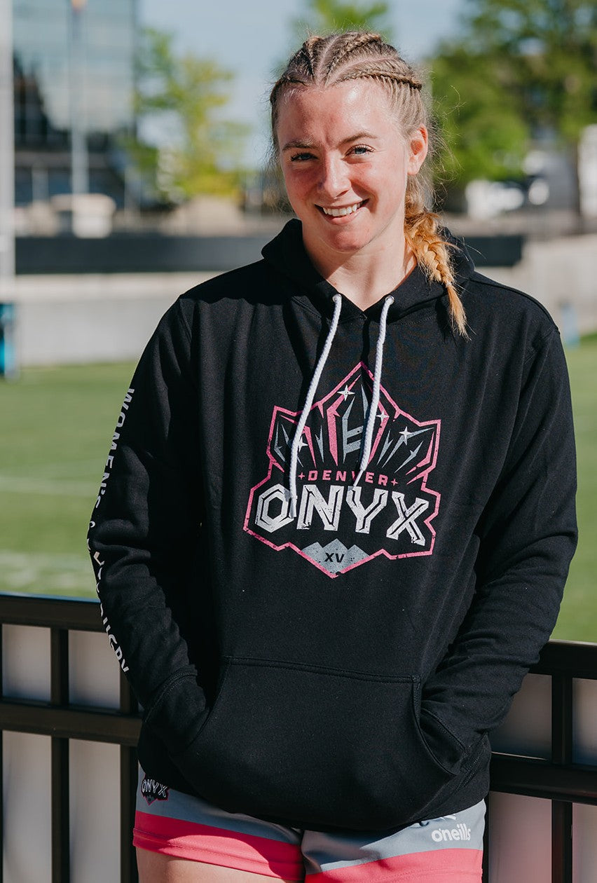DENVER ONYX DISTRESSED HOODIE