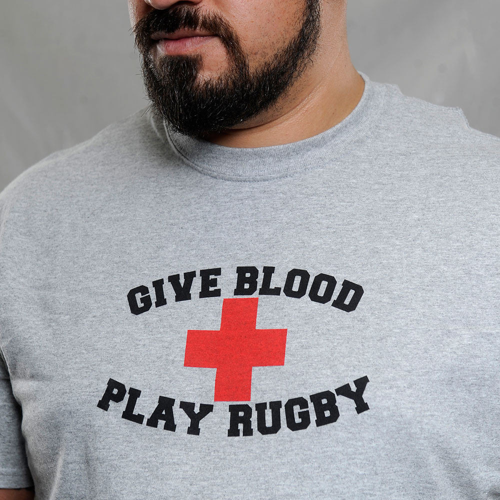 GIVE BLOOD PLAY RUGBY T-SHIRT